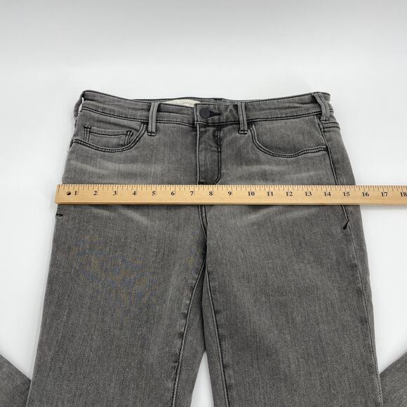 PILCRO by Anthro Jeans Serif Mid-Rise Skinny Grey Pants Womens Size 29P Stretch - Picture 7 of 10
